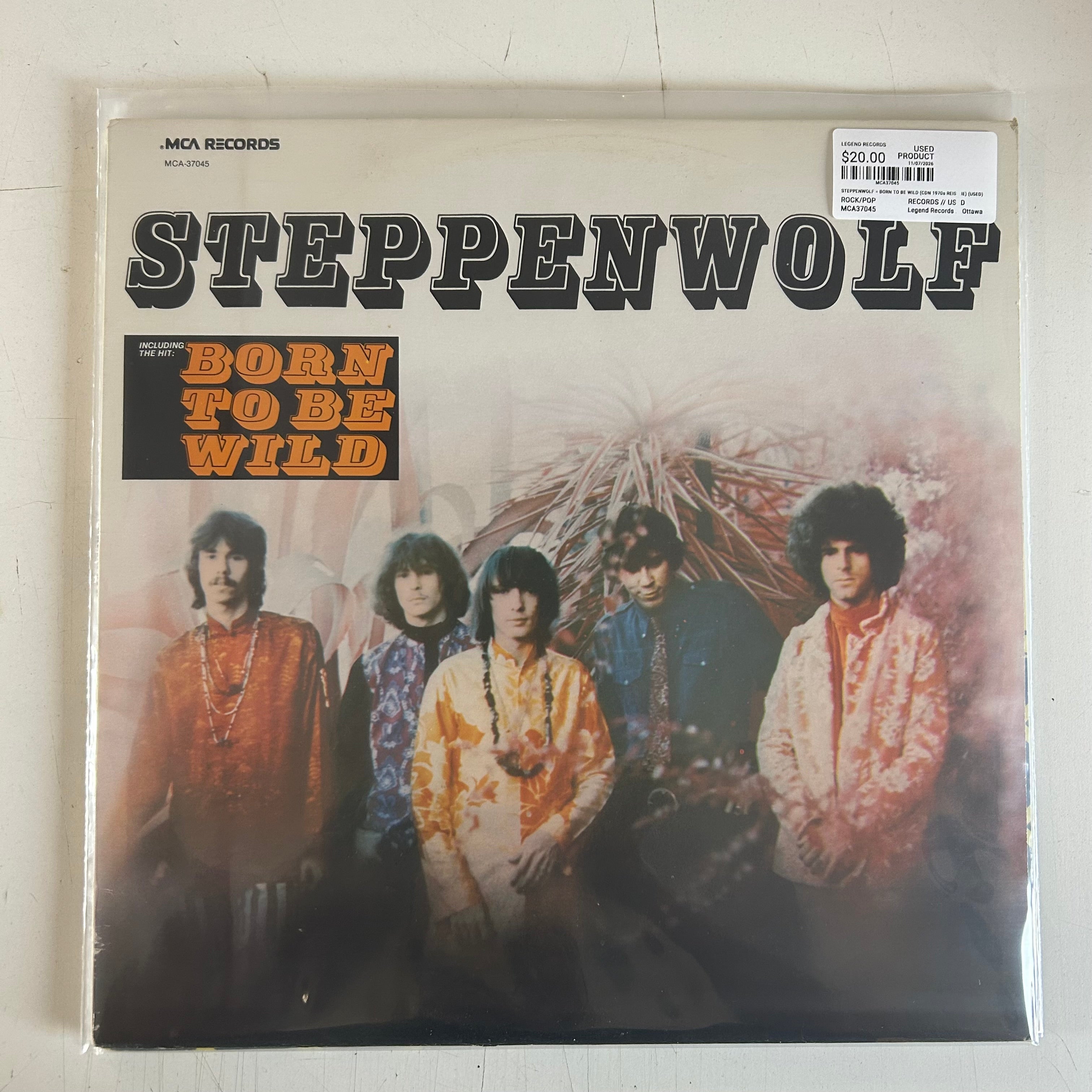 STEPPENWOLF = BORN TO BE WILD (CDN 1970s REISSUE) (USED)