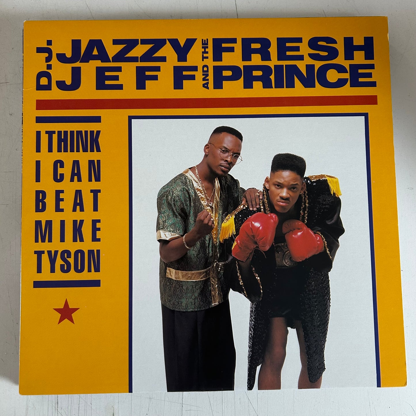 D.J. JAZZY JEFF AND THE FRESH PRINCE = I THINK I CAN BEAT MIKE TYSON (12 IN.) (CDN 1989) (USED)