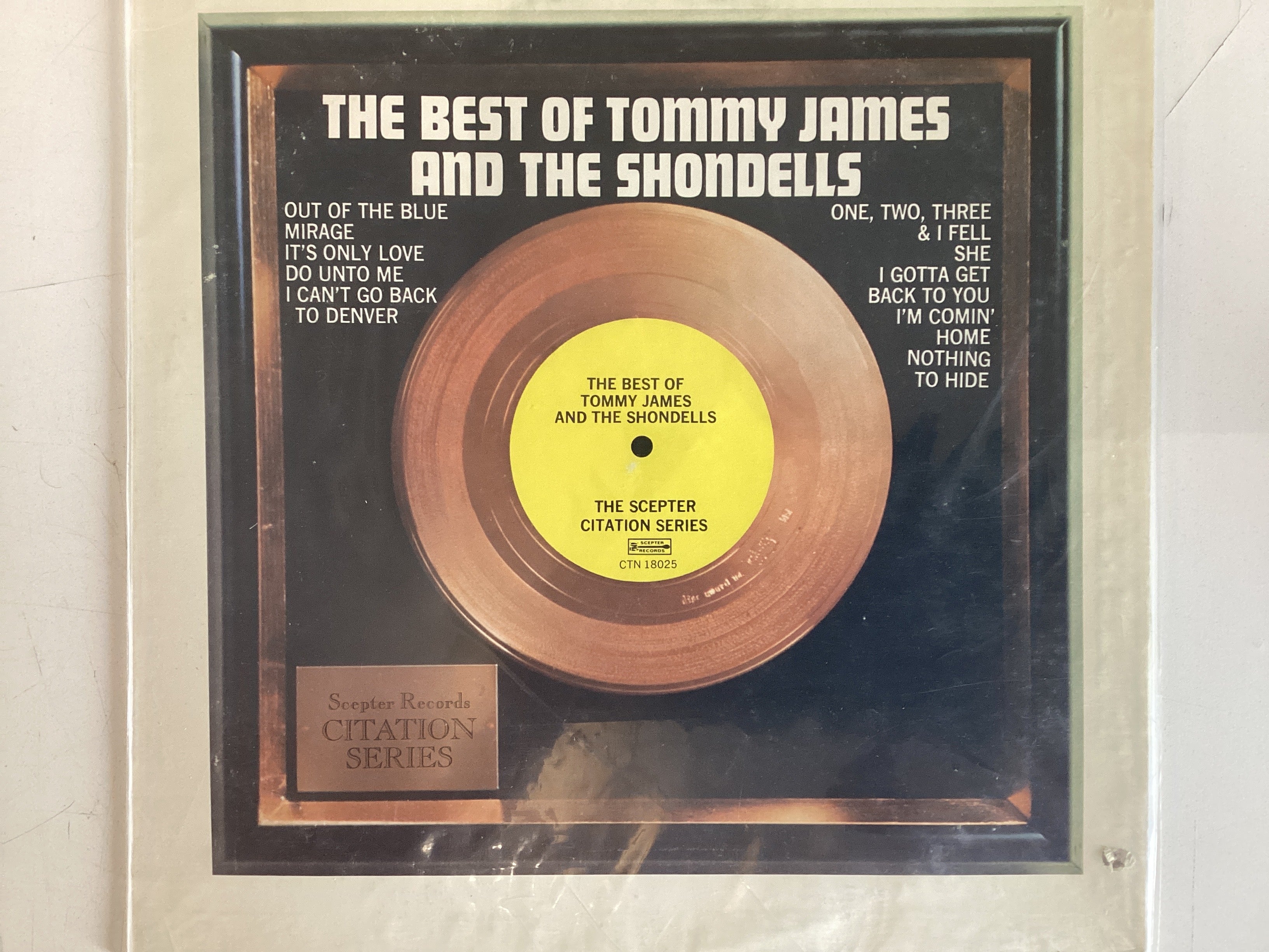 JAMES, TOMMY & THE SHONDELLS = BEST OF: SCEPTER CITATION SERIES (USA 1973) (USED)