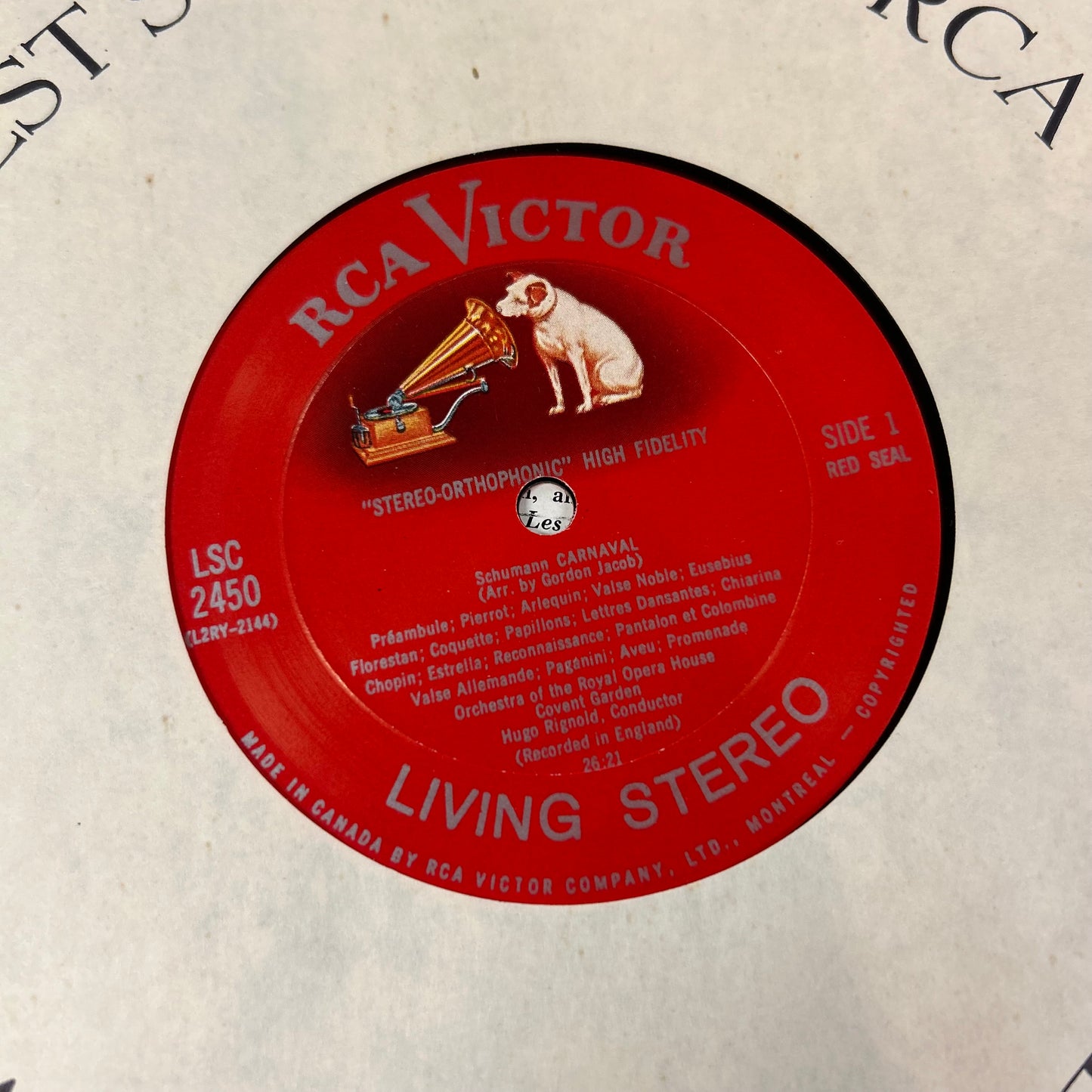 SCHUMANN / MEYERBEER = CARNAVAL / LES PATINEURS (RCA VICTOR LIVING STEREO) (CDN 1960) (USED)