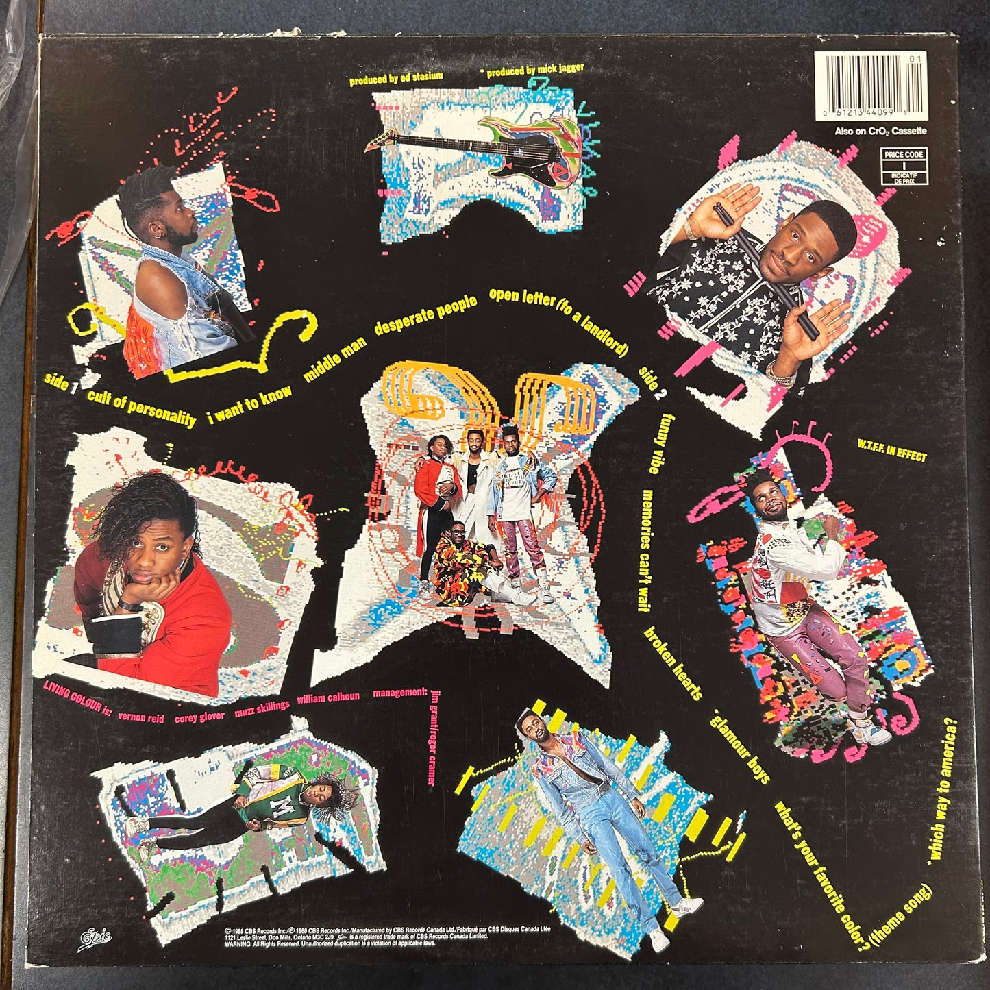 LIVING COLOUR = VIVID (CDN 1988) (USED)