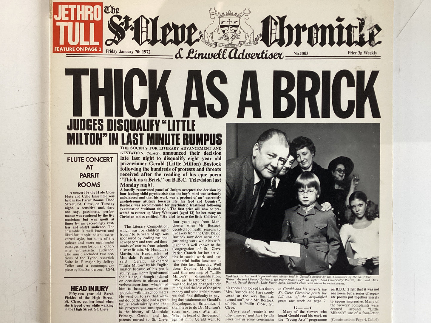 JETHRO TULL = THICK AS A BRICK (USA 1983) (USED)