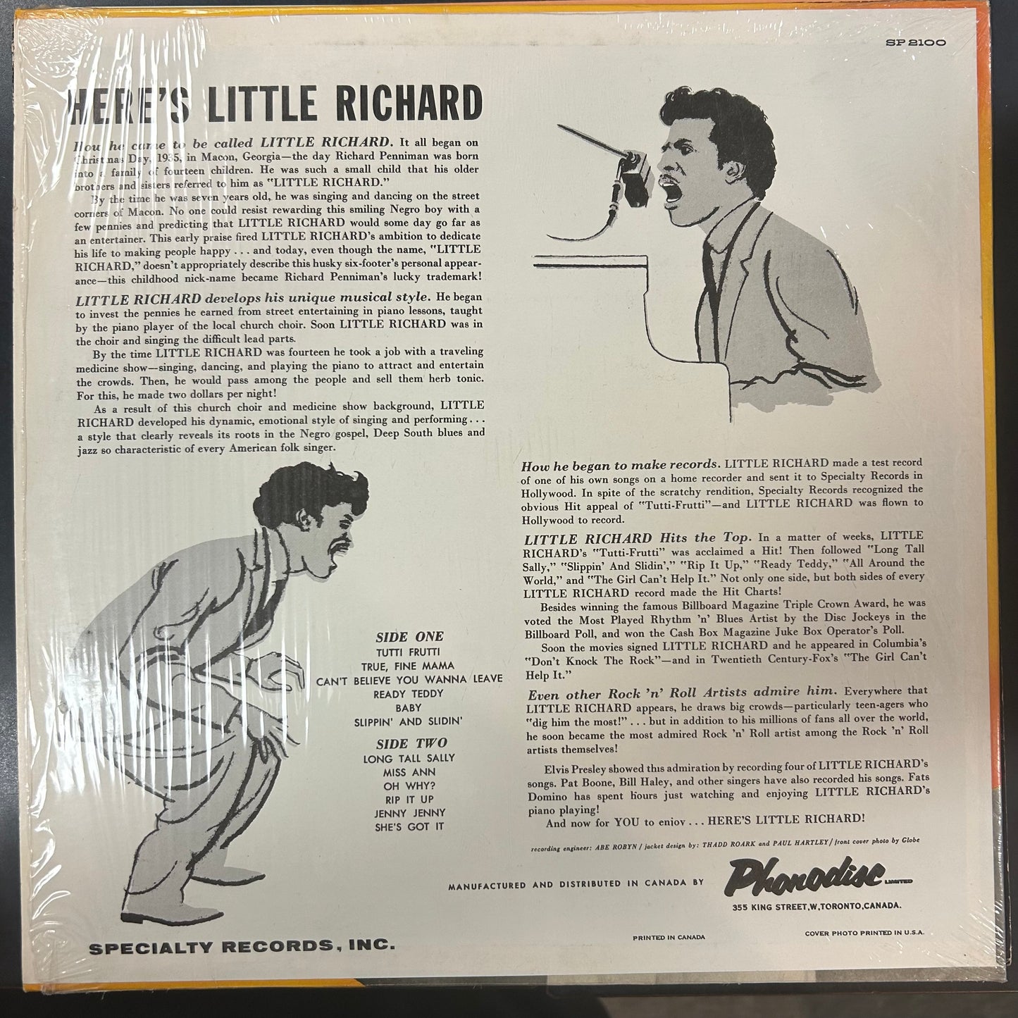 LITTLE RICHARD = HERE'S LITTLE RICHARD (CDN 1961 REISSUE) (USED)