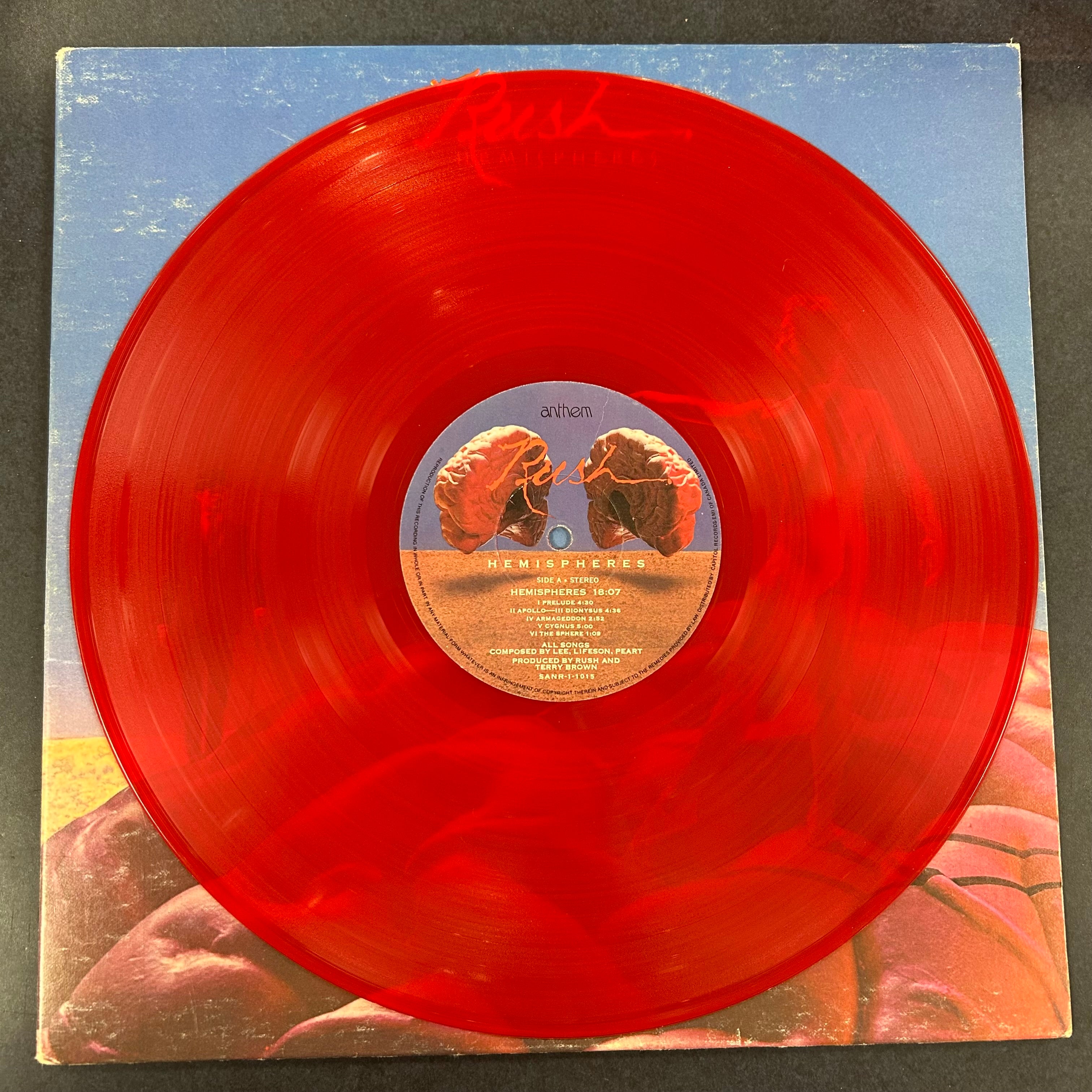 RUSH = HEMISPHERES (RED WAX) (CDN 1978) (USED)