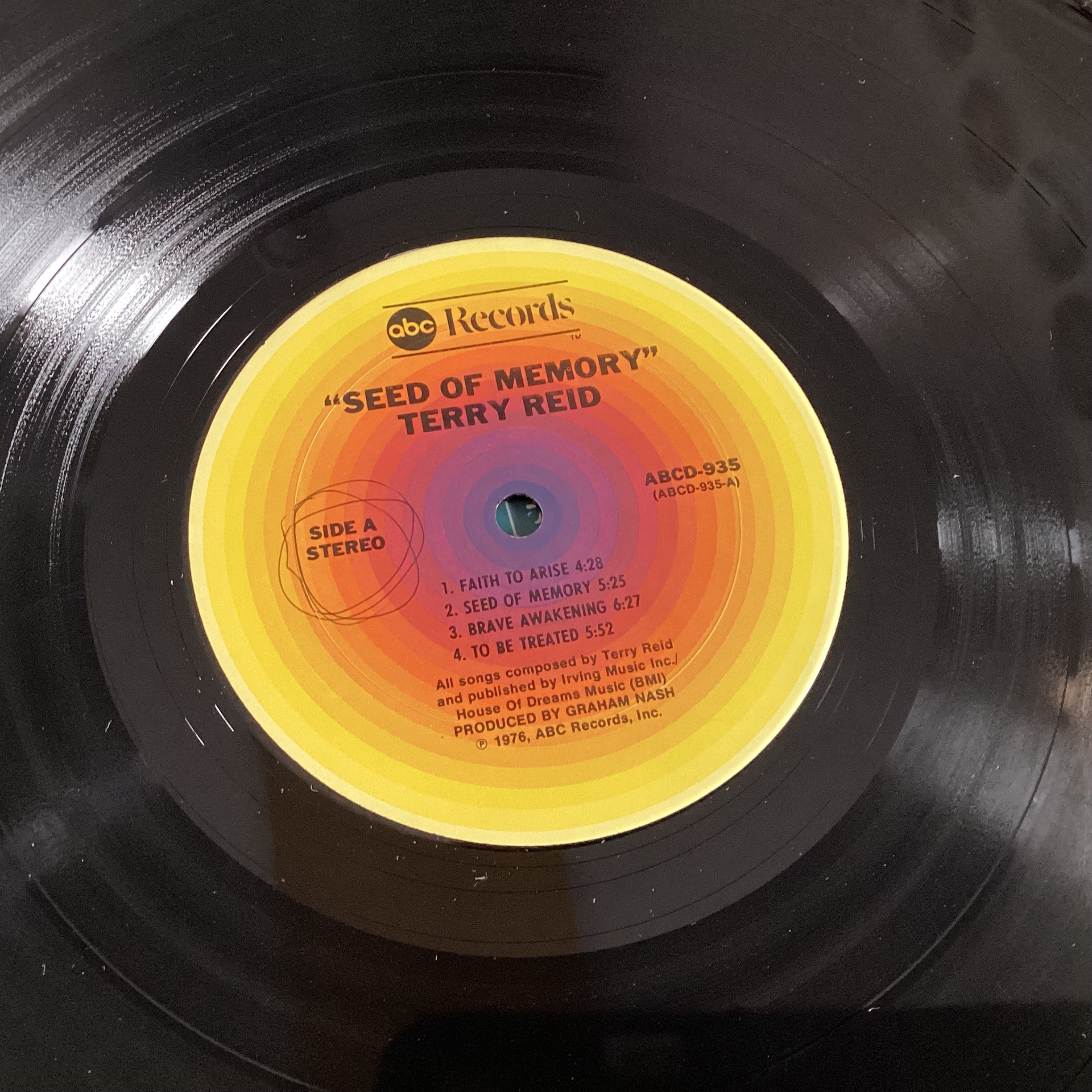 REID, TERRY = SEED OF MEMORY (USA 1976) (USED)