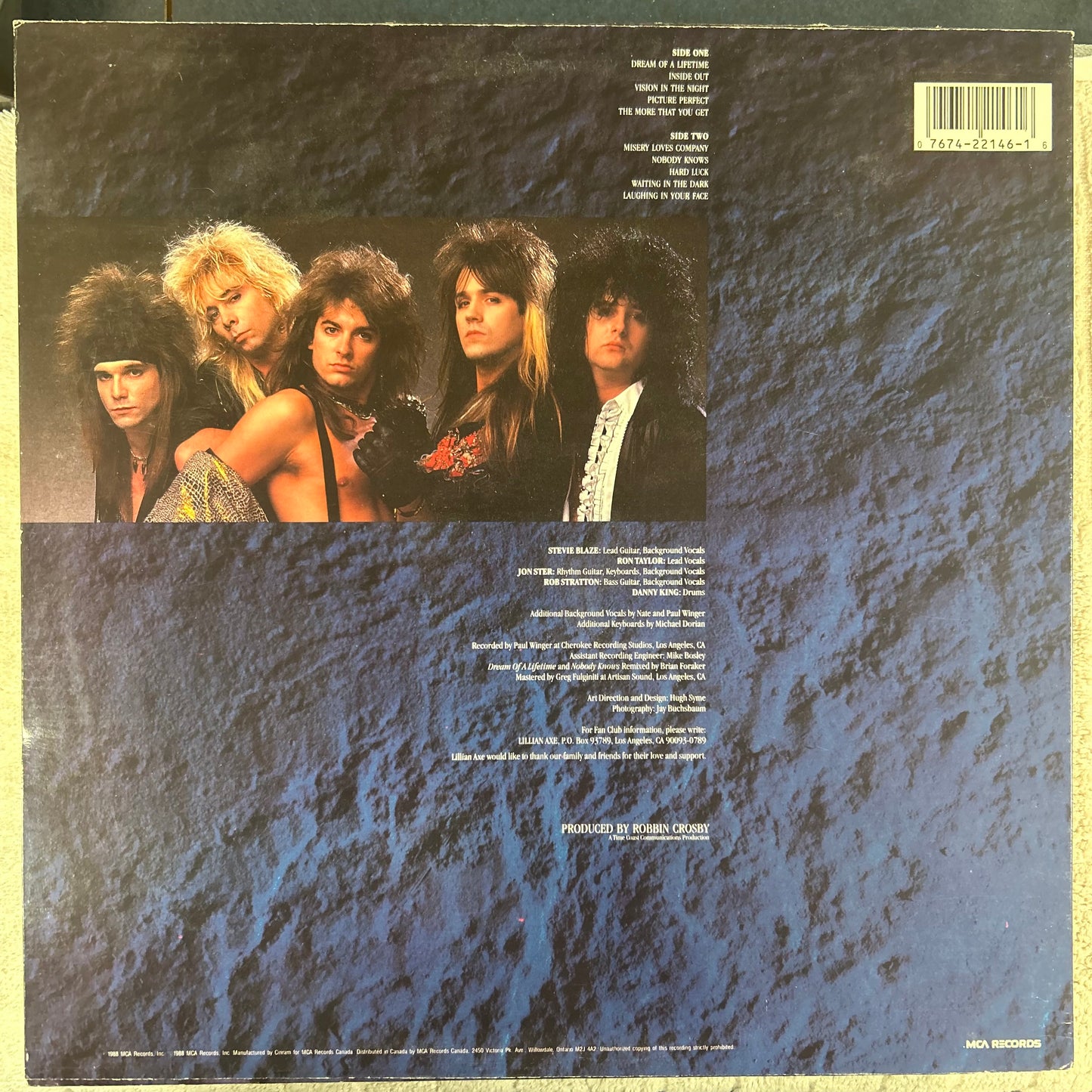 LILLIAN AXE = LILLIAN AXE (CDN 1988) (USED)