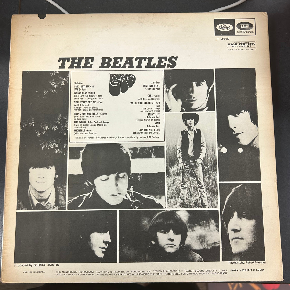 BEATLES = RUBBER SOUL [MONO] (CDN 1965) (USED)