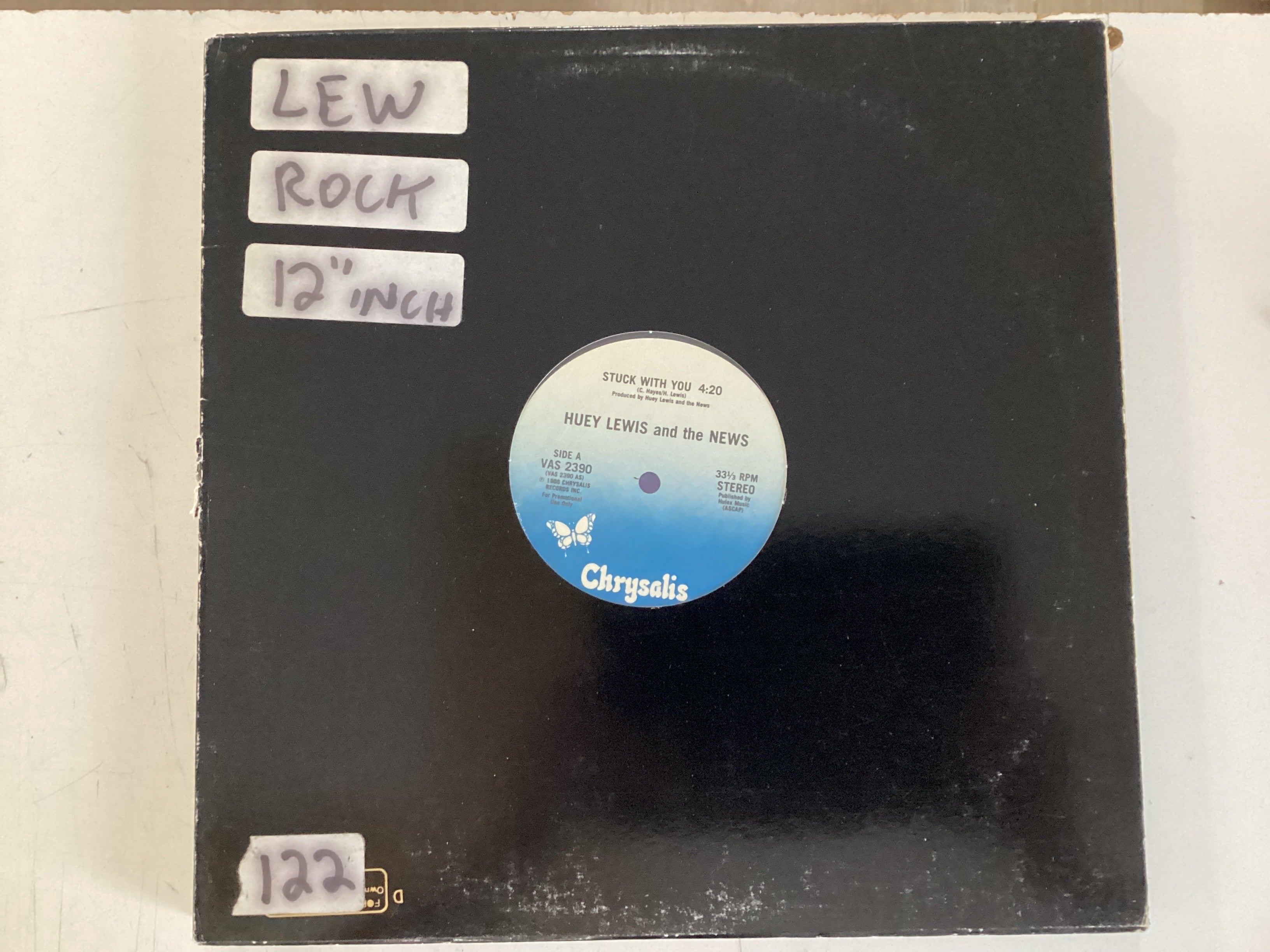 HUEY LEWIS & THE NEWS = STUCK WITH YOU (USA 1986) (USED)