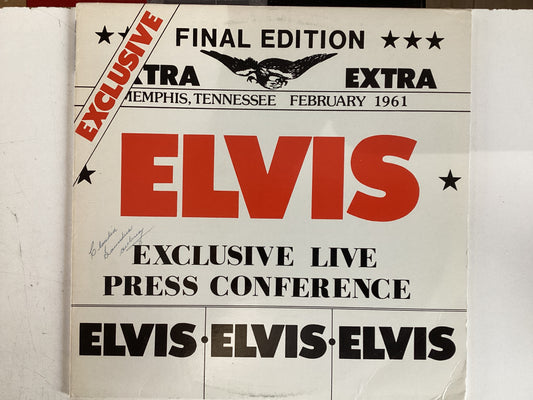 ELVIS = EXCLUSIVE LIVE PRESS CONFERENCE (USA 1977) (USED)