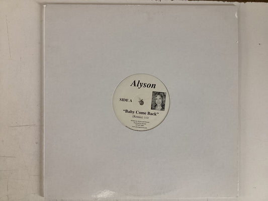 ALYSON = BABY COME BACK (USA 2003) (USED)