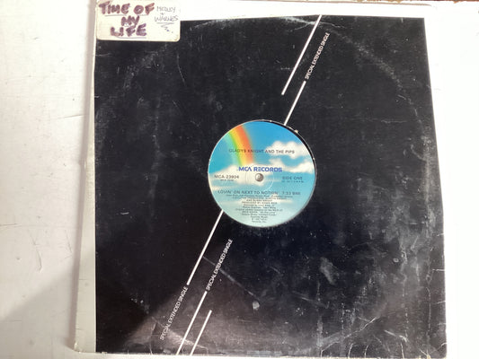 KNIGHT, GLADYS AND THE PIPS = IN THE BEGINNING (CDA 1974) (USED)= LOVIN’ ON NEXT TO NOTHIN’ ES (USA 1987) (USED)