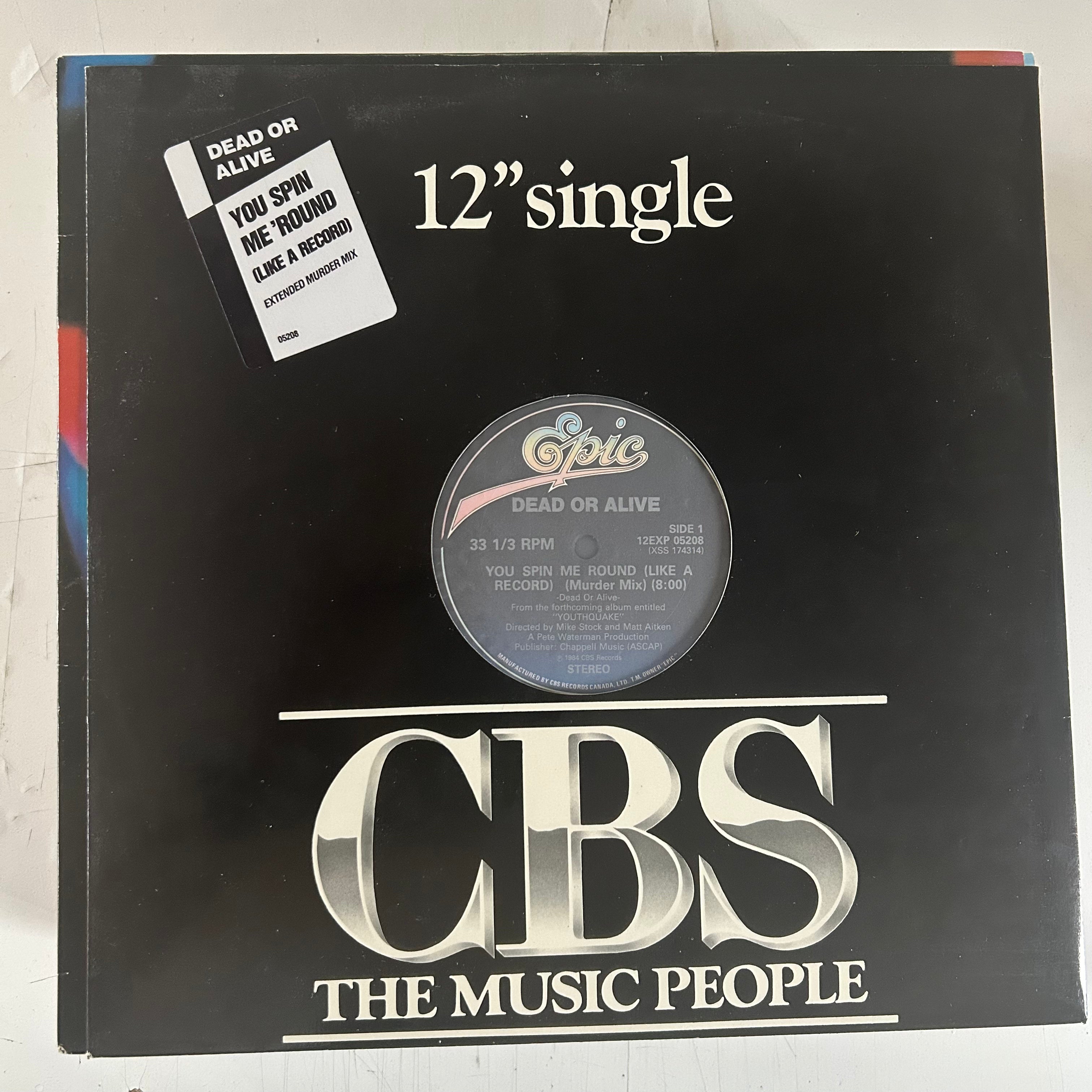 DEAD OR ALIVE = YOU SPIN ME ‘ROUND (12 IN.) (CDN 1984) (USED)