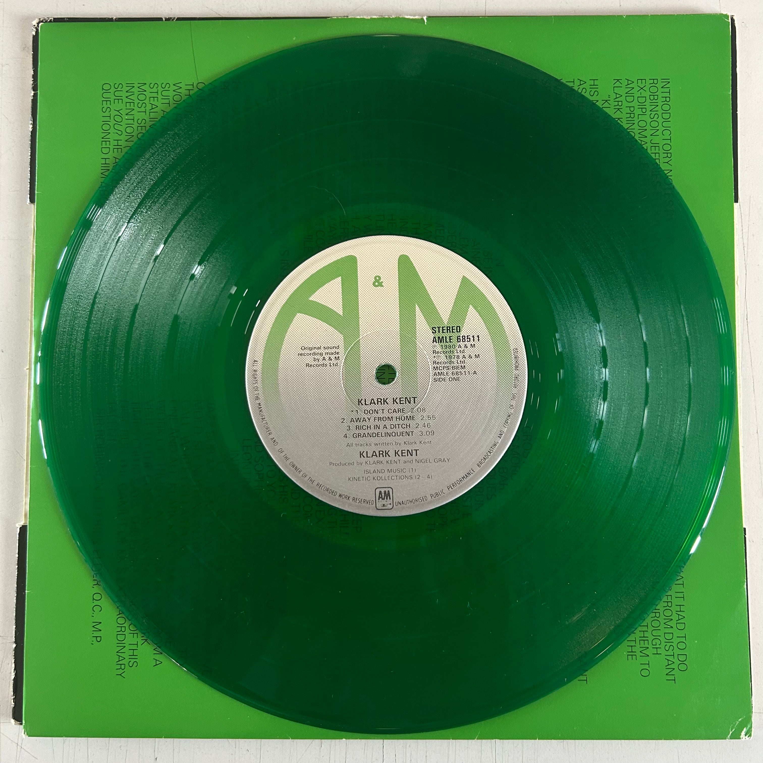 KLARK KENT = KLARK KENT [GREEN WAX] (10 IN.) (UK 1980) (USED)