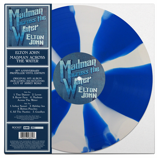 JOHN, ELTON = MADMAN ACROSS THE WATER: 50TH ANN. (180G/SPLIT)